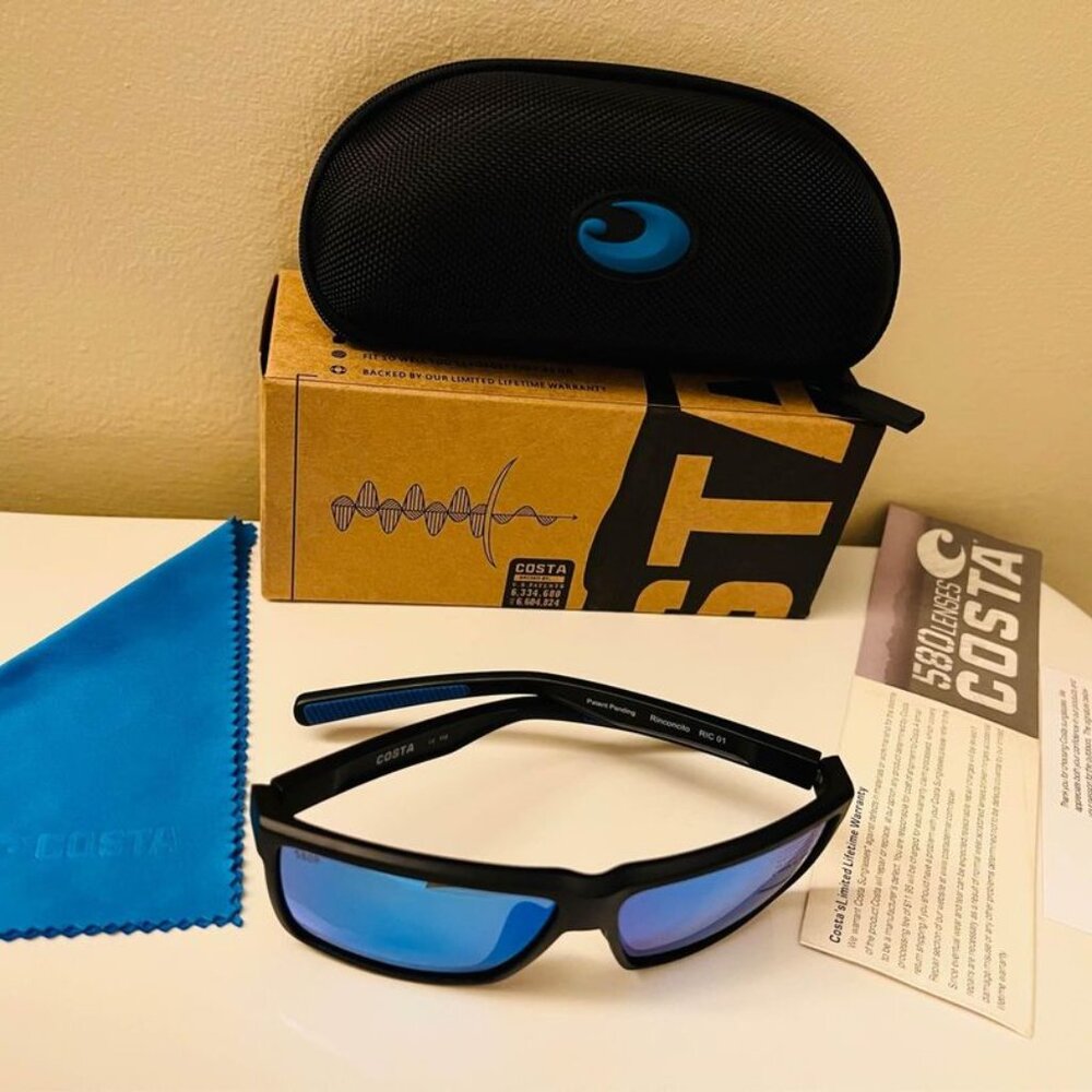 Costa Polarized Sunglass Ice Blue Rinconcito Surf Fishing Series 580P NEW - Picture 5 of 10